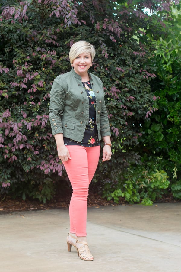 2 Ways to Wear Coral Jeans (and Five for Friday) - Savvy Southern Chic