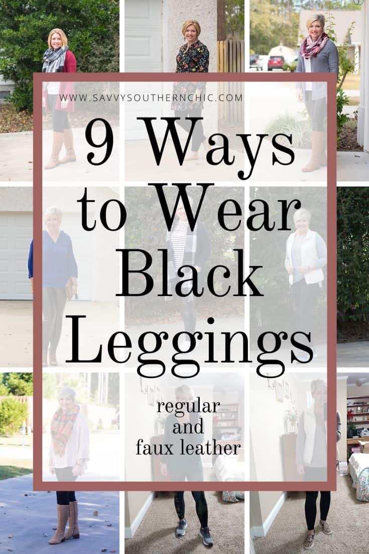 9 ways to wear black leggings