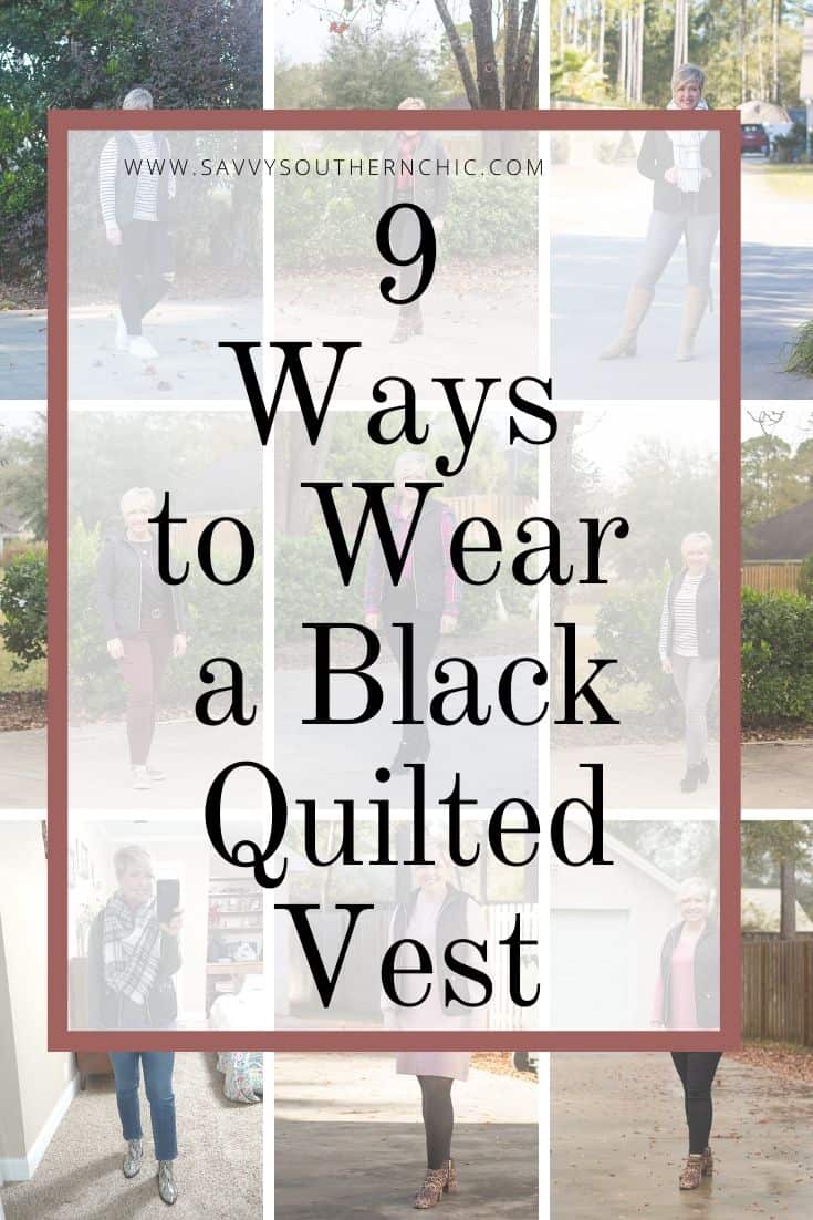 9 Ways to Wear a Black Quilted Vest