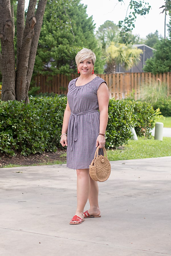 gingham dress cute Memorial Day outfit