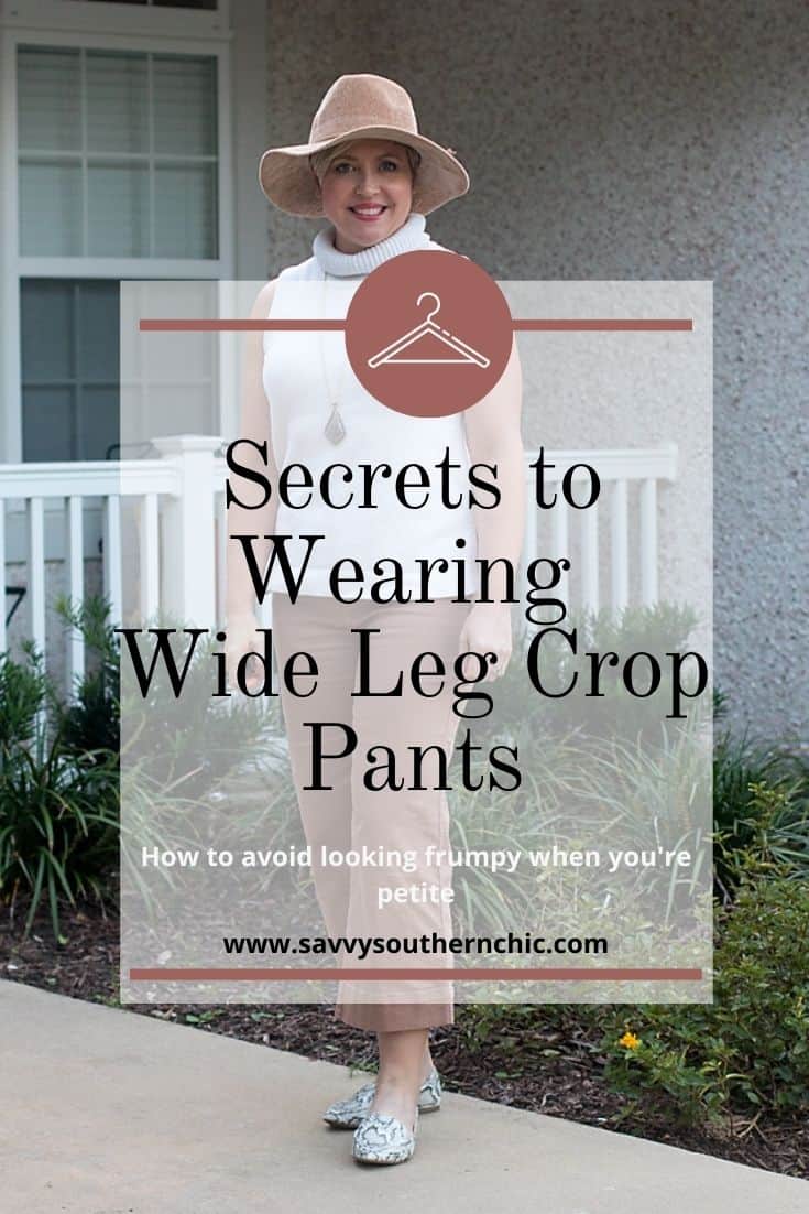 secrets to wearing wide leg crop pants