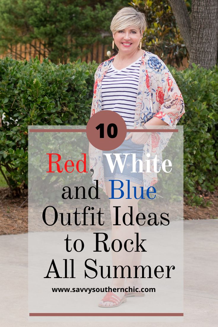 10 Chic Red, White And Blue Outfit Ideas for Memorial Day