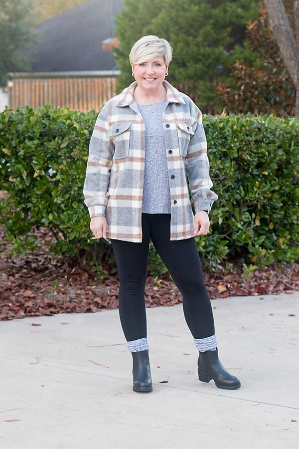 boots and socks with leggings