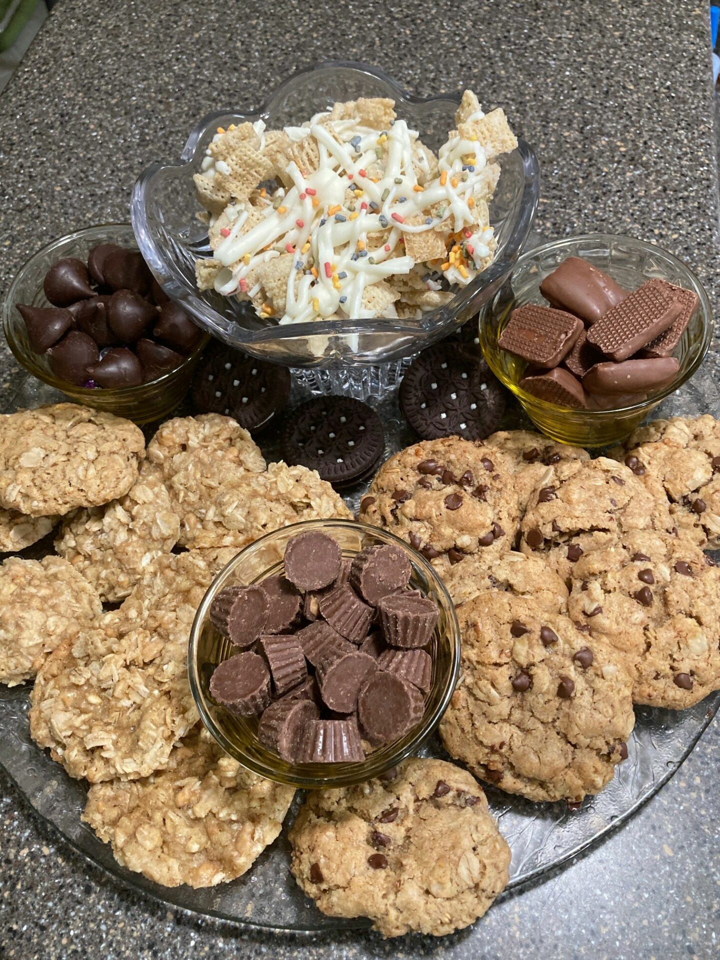 cookie and candy charcuterie board