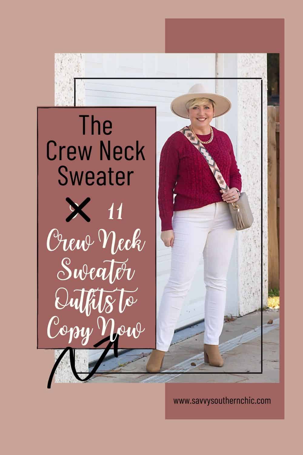 11 crew neck sweater outfits