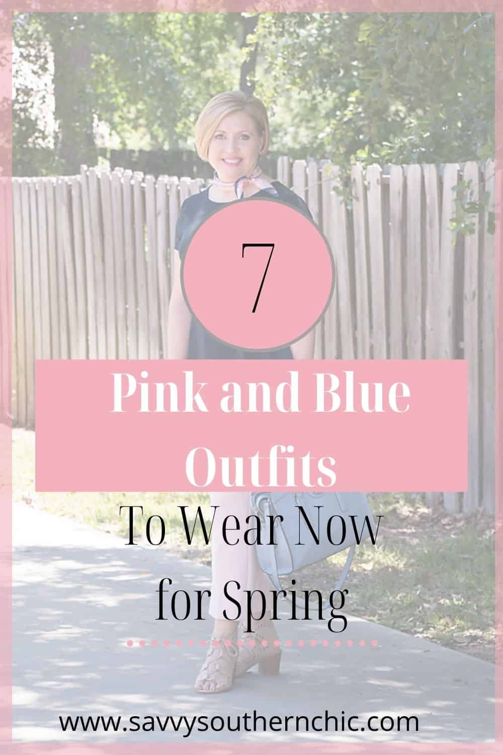 pink and blue outfits