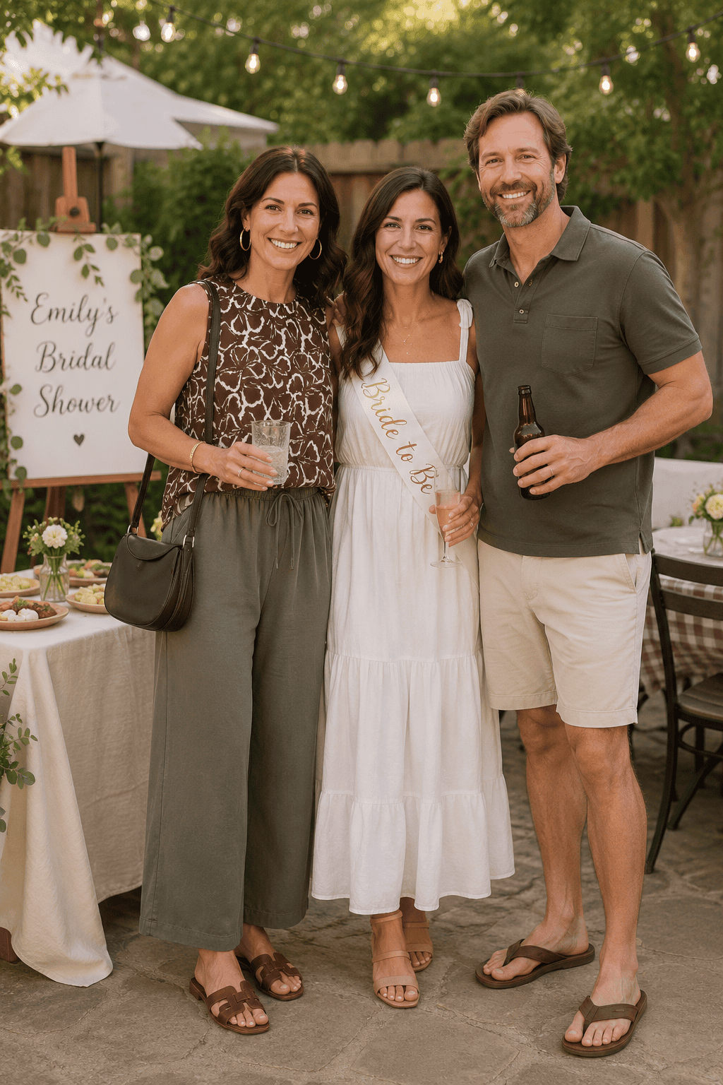 bridal shower outfit for casual gathering