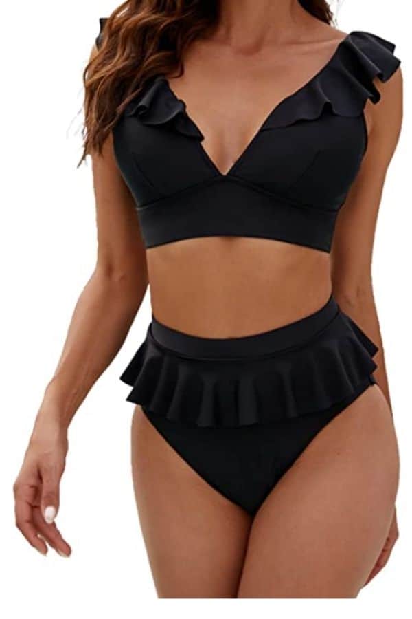 ruffle two piece