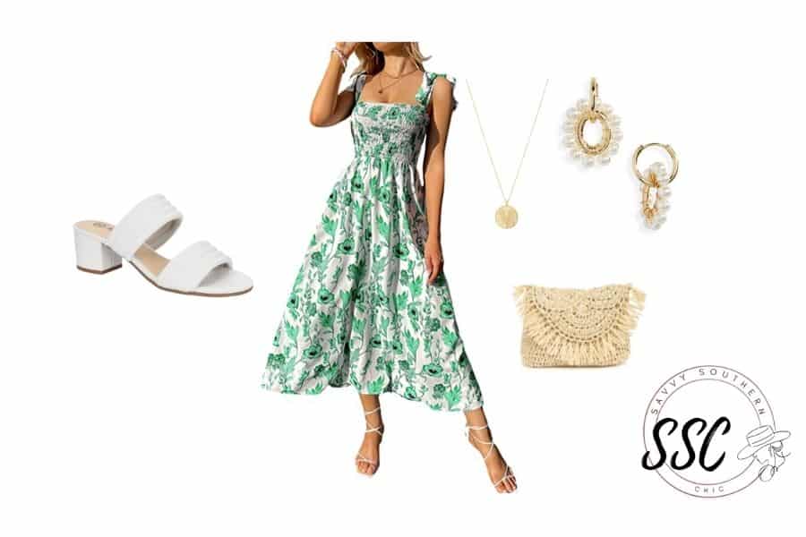 sundress bridal shower outfit