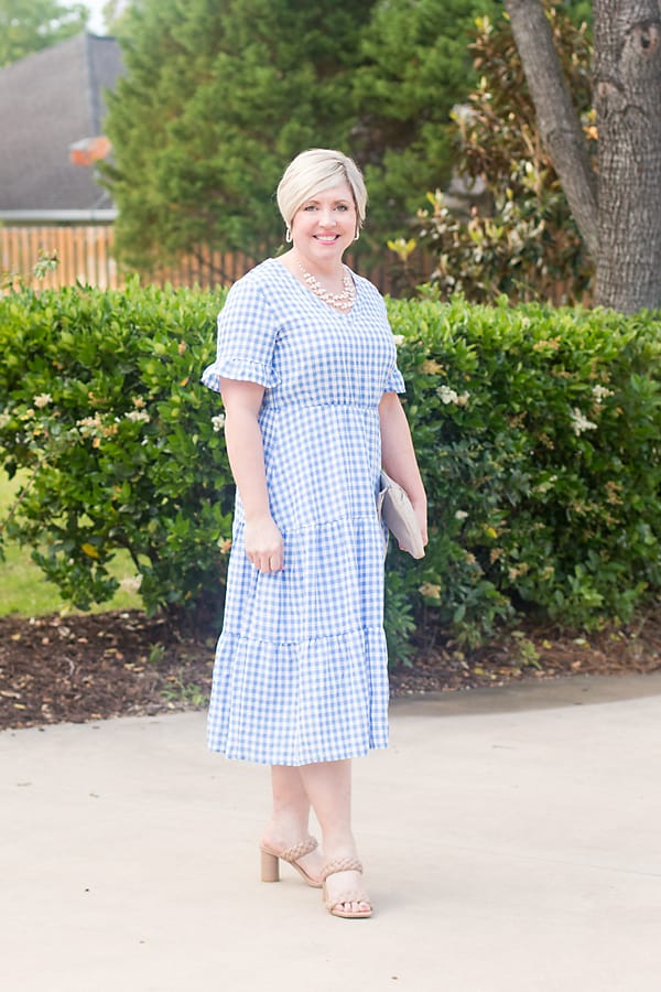 Gingham dress for bridal shower