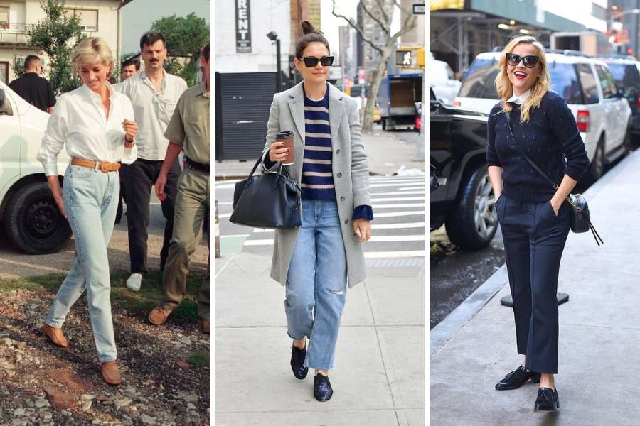 celebrities in preppy style