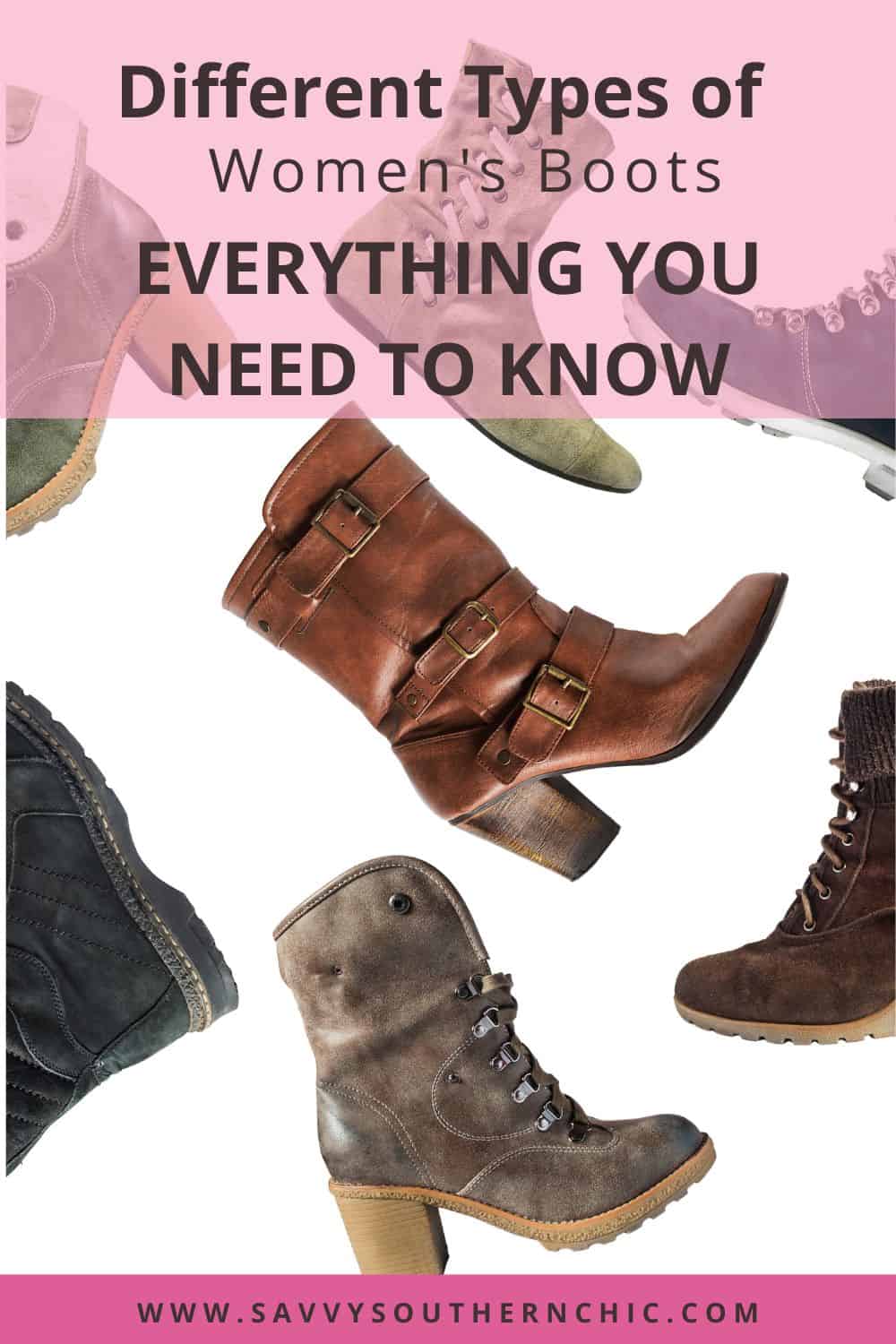 different types of womens boots