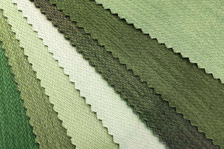 shades of green color swatches