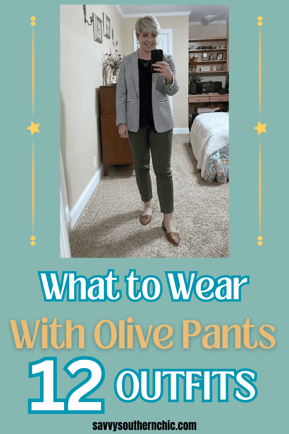 12 Outfits With Olive Green Pants for Chic Work Wear