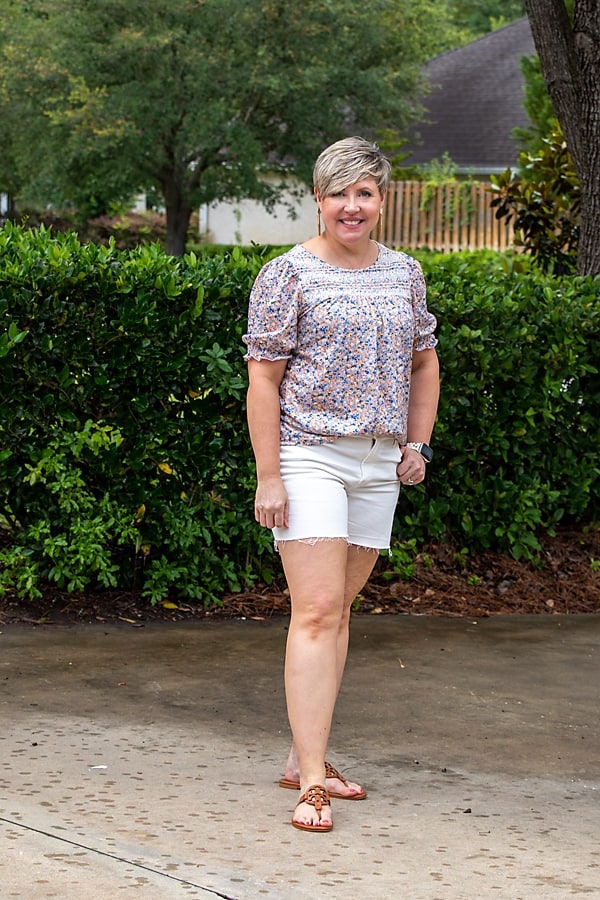 summer tops with sleeves embroidered top