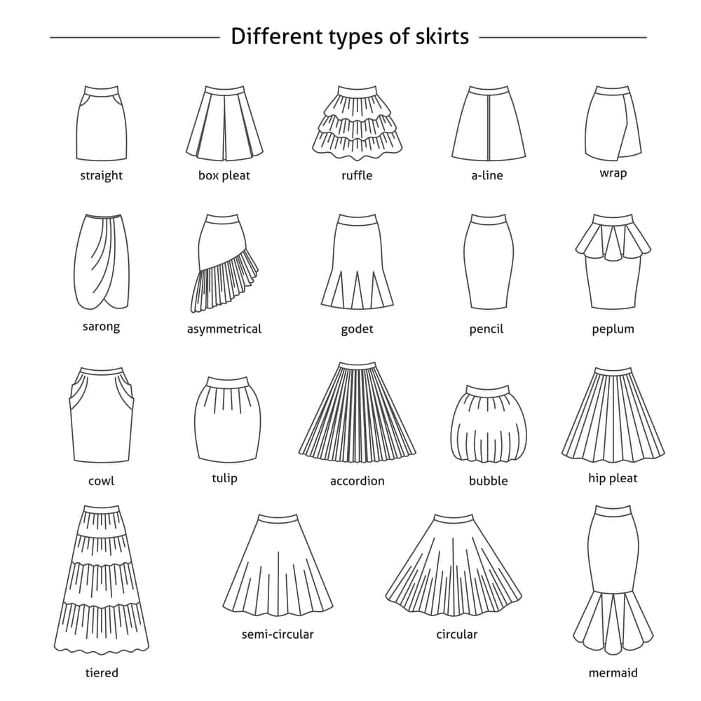 styles of women's skirts