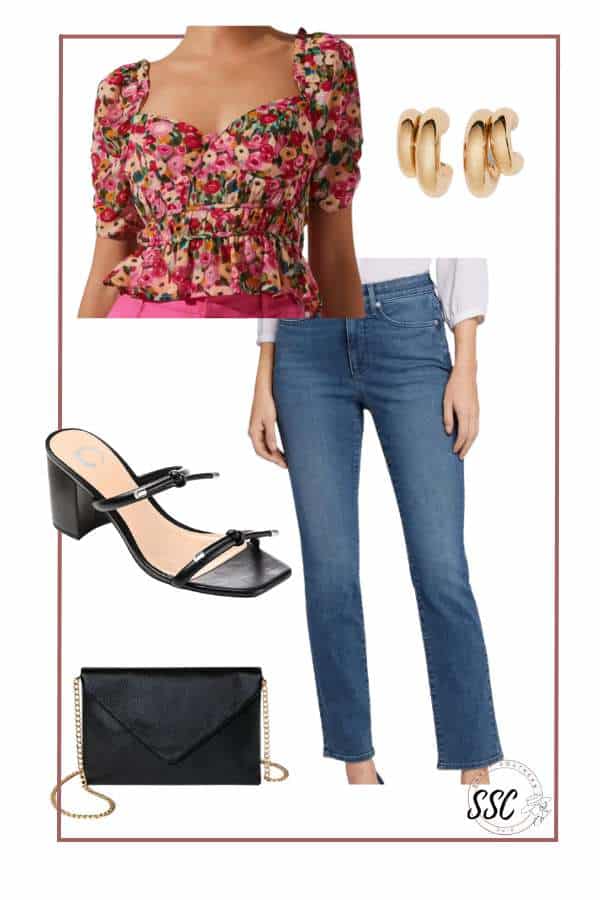 date night outfit for rectangle body shape