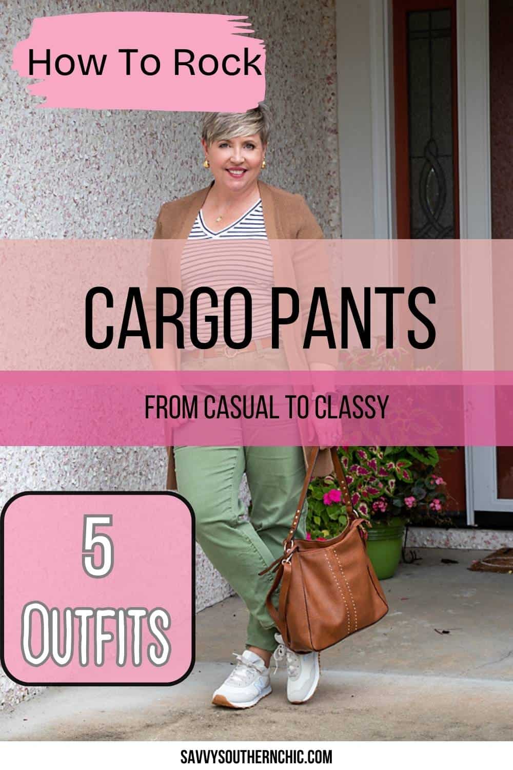 how to rock  cargo pants casual to classy