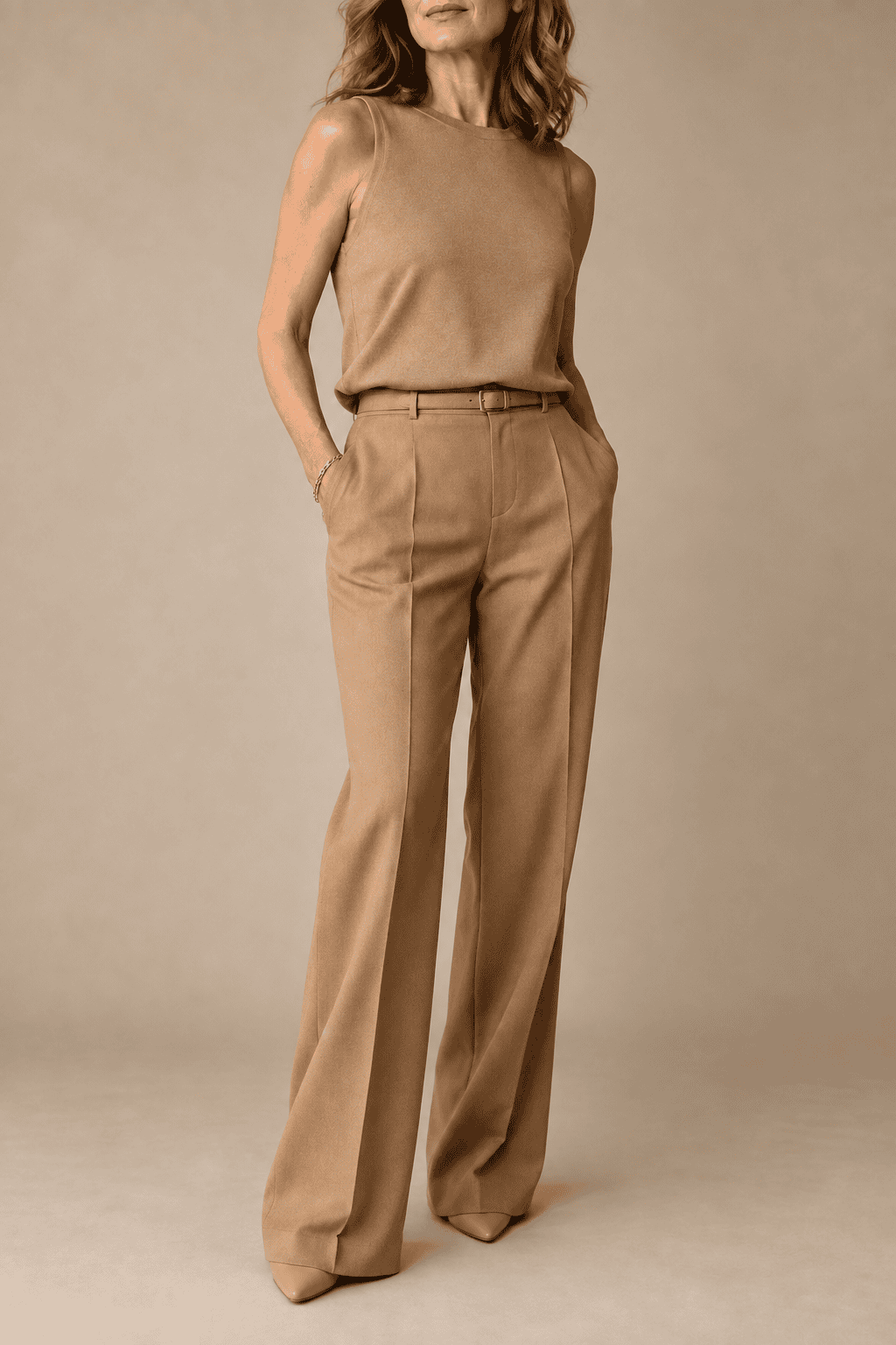 monochromatic outfits for short torso