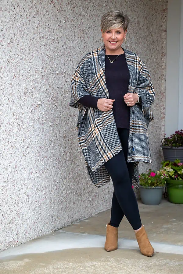 Poncho with Seamless Leggings