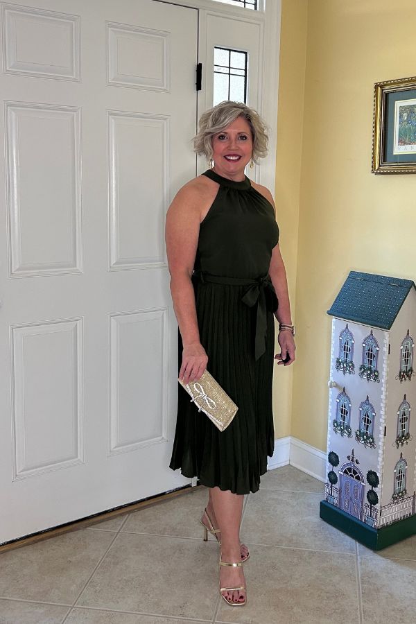 halter dress for holiday party from Amazon