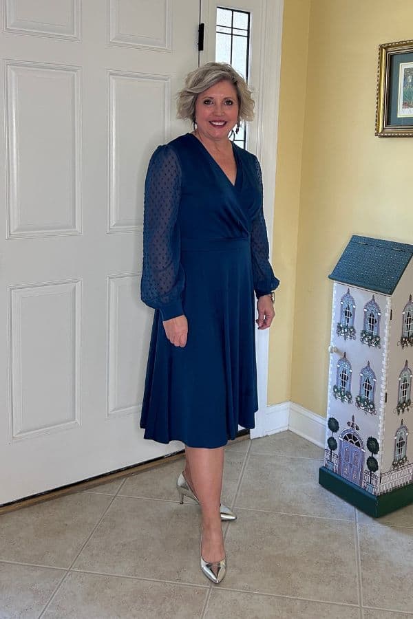 wrap dress cocktail dress for holiday party