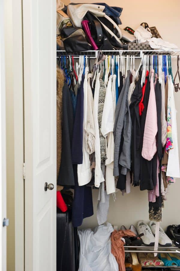 messy closet