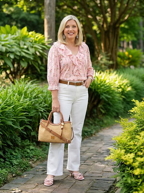 spring blouse outfit