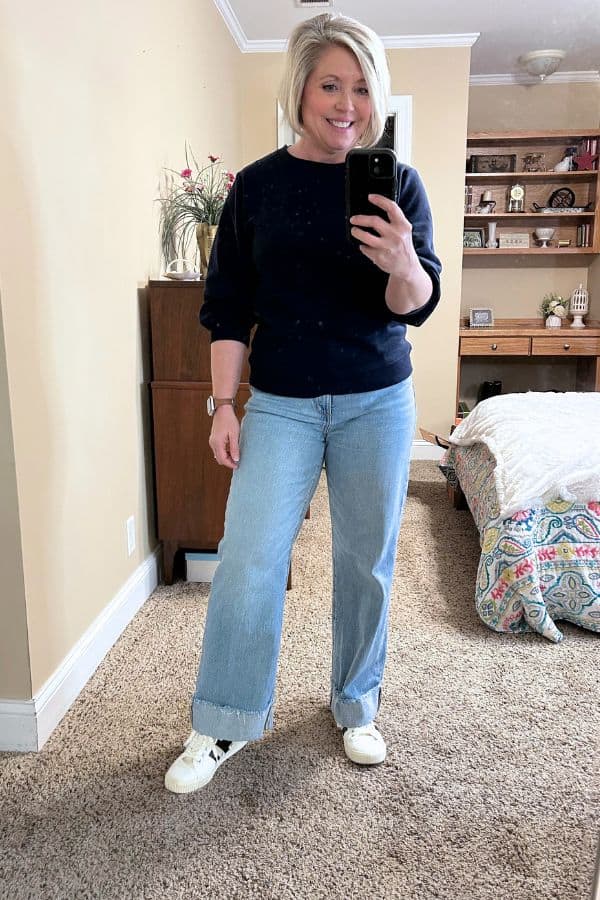 Amazon sweatshirt spring casual outfit
