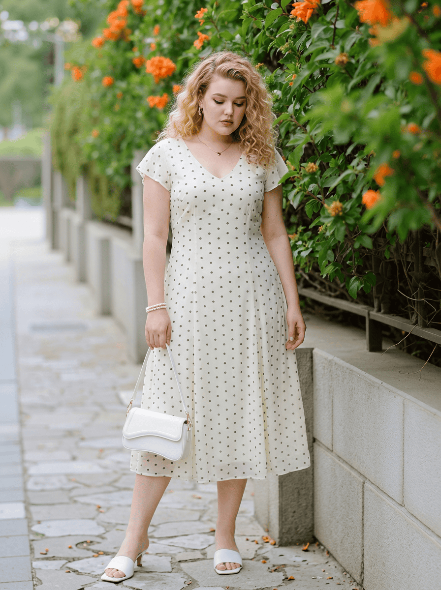 polka dot spring dress