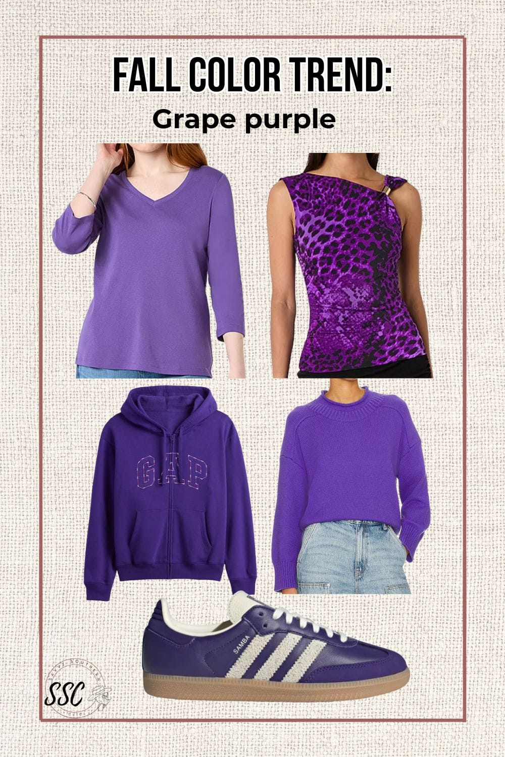 fall fashion color trend purple