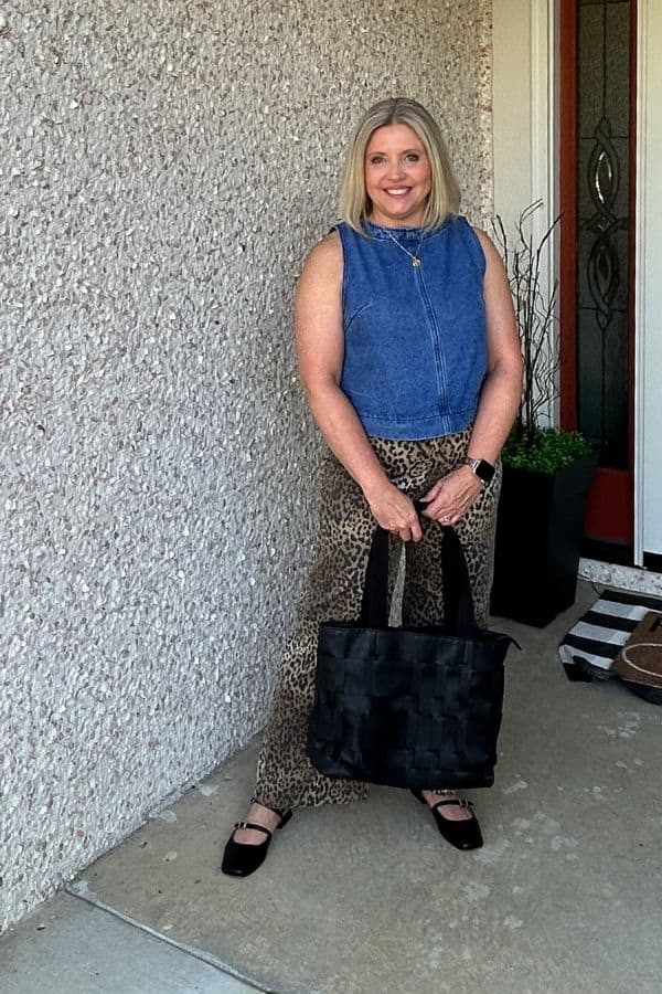 fall trend leopard print jeans