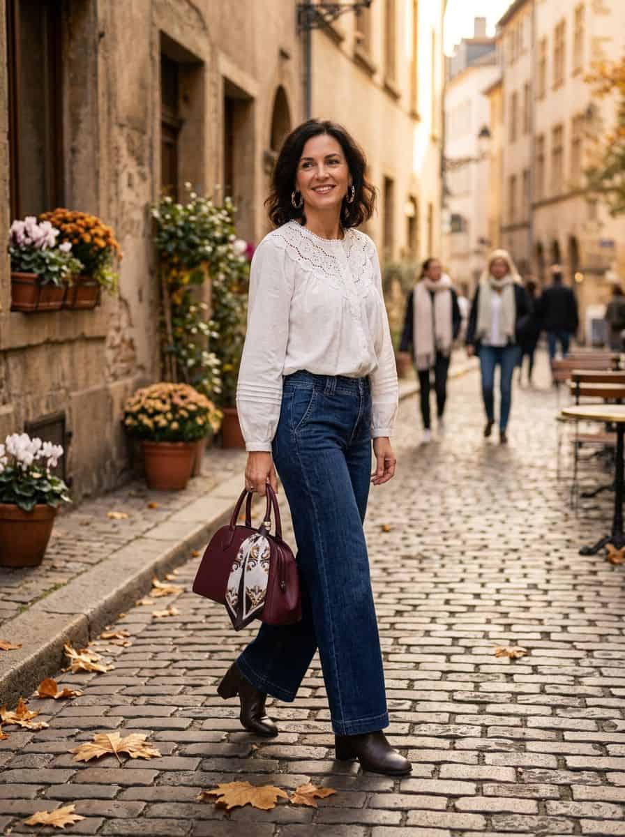 5 Beyond Basic White Top Outfit Ideas for Fall