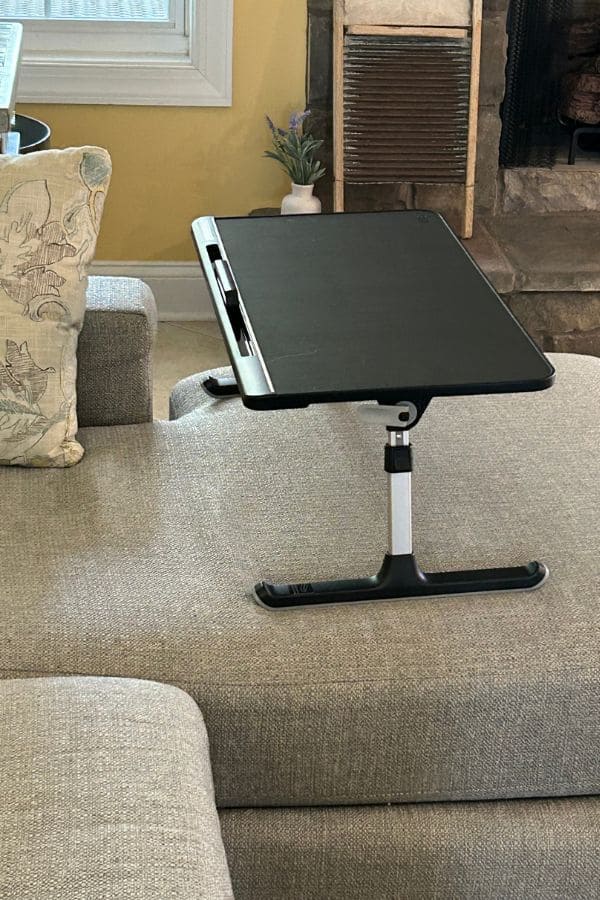 laptop stand on couch