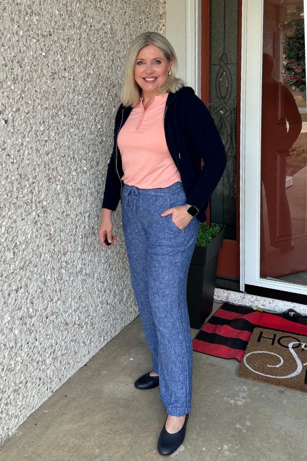 linen pants comfortable spring outfit