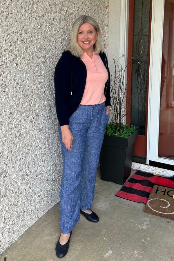 linen pants spring outfit