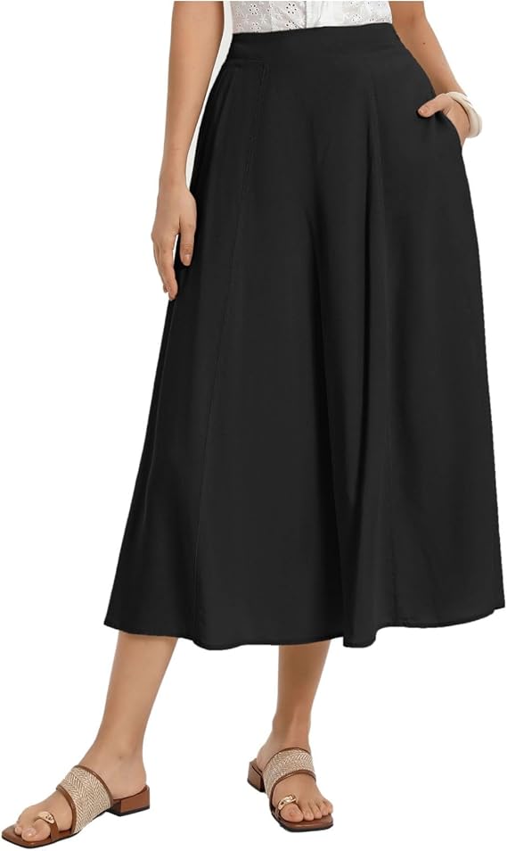 black midi skirt