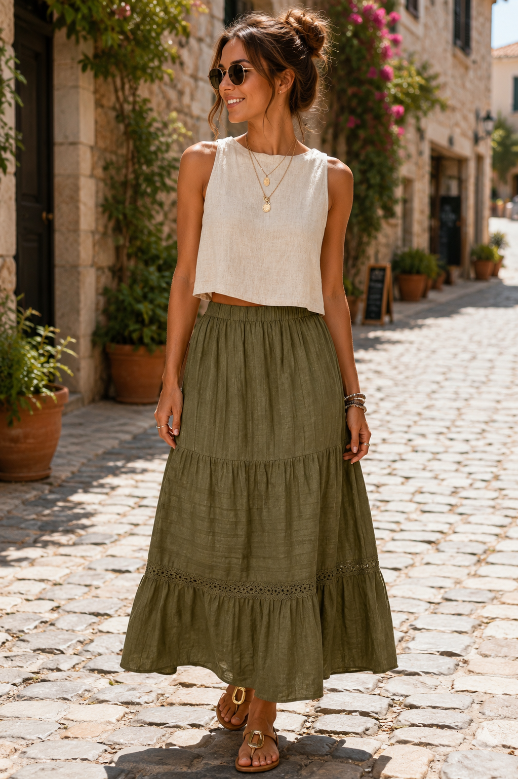 maxi skirt outfit