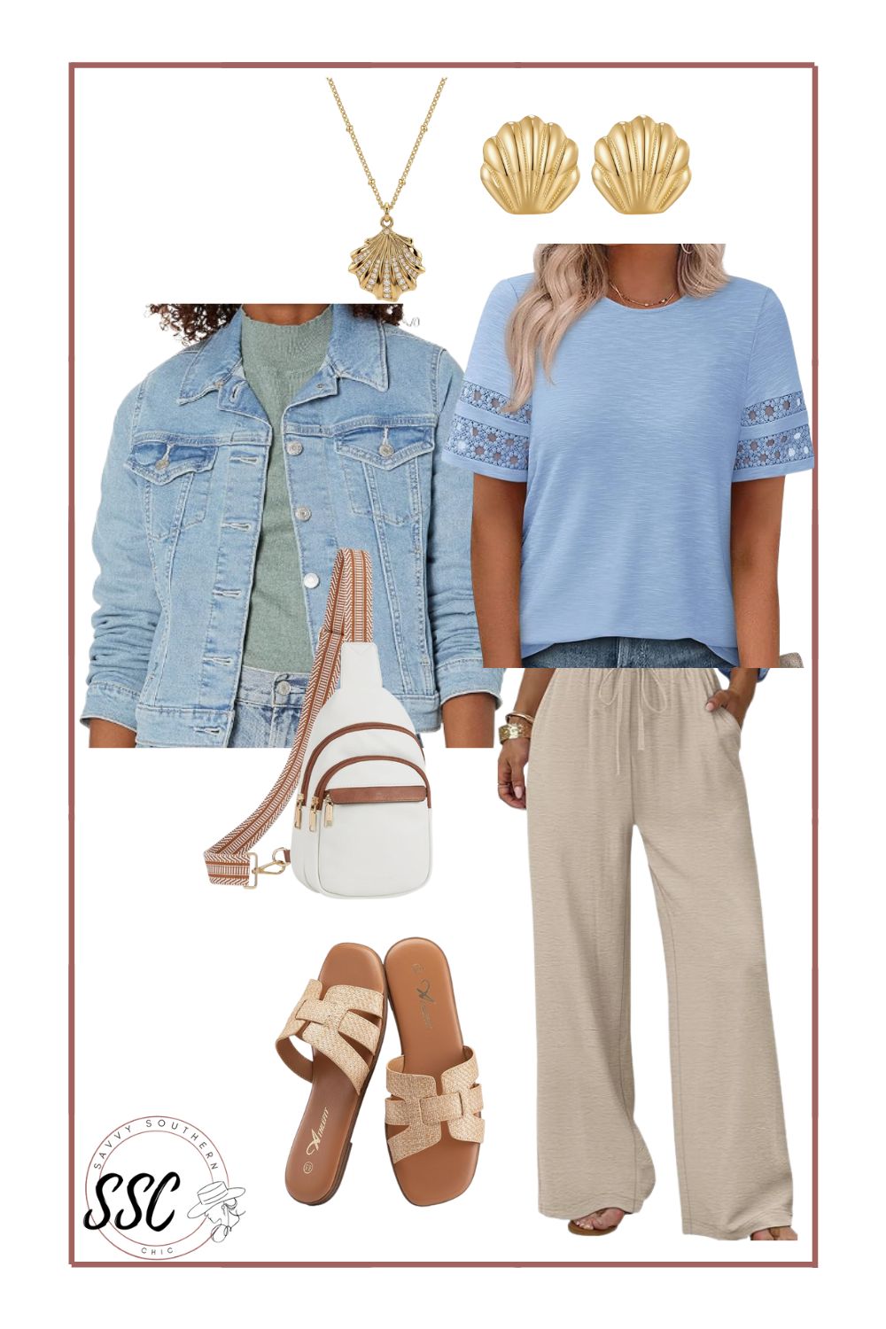 knit top with linen pants