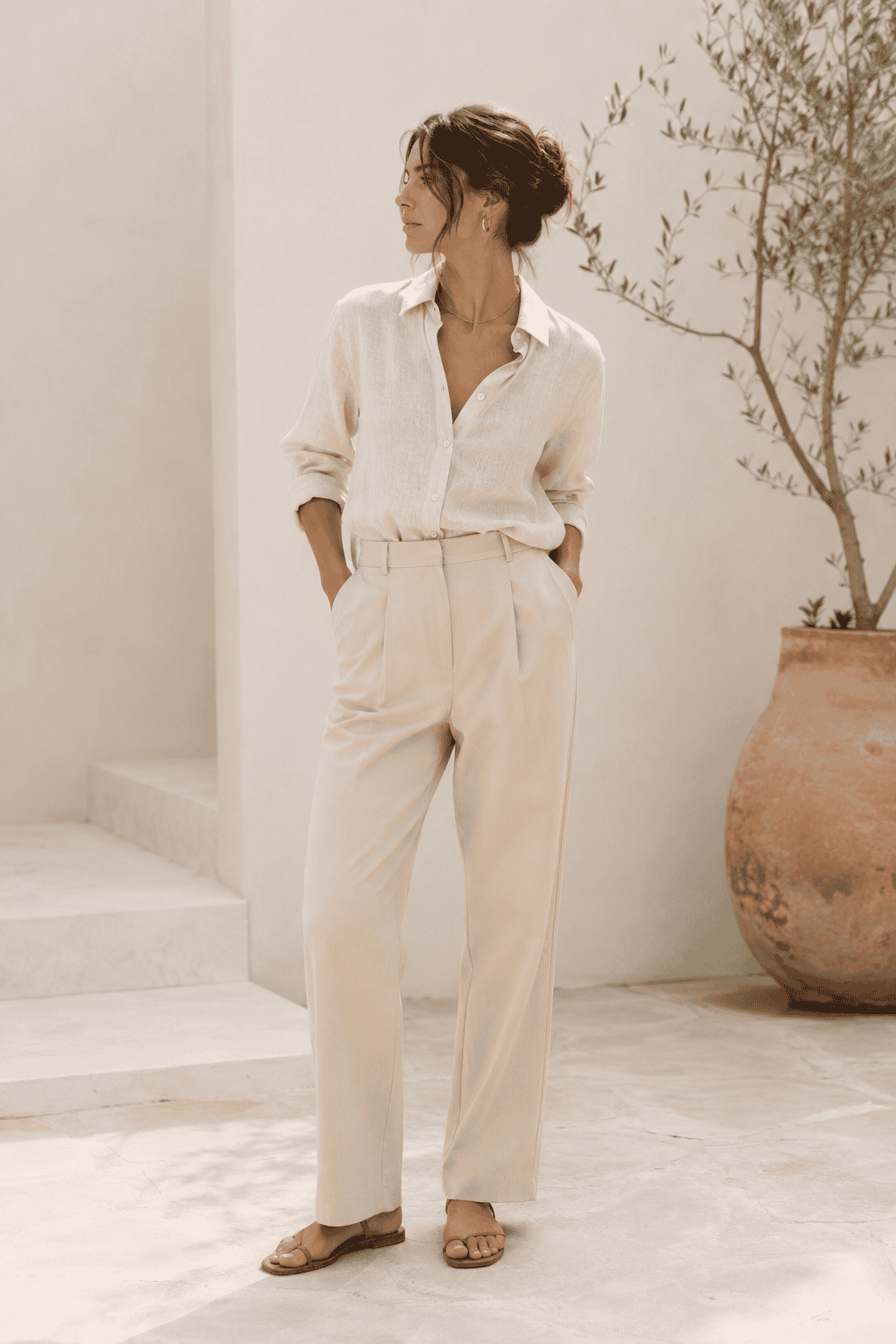 quiet luxury summer outfit