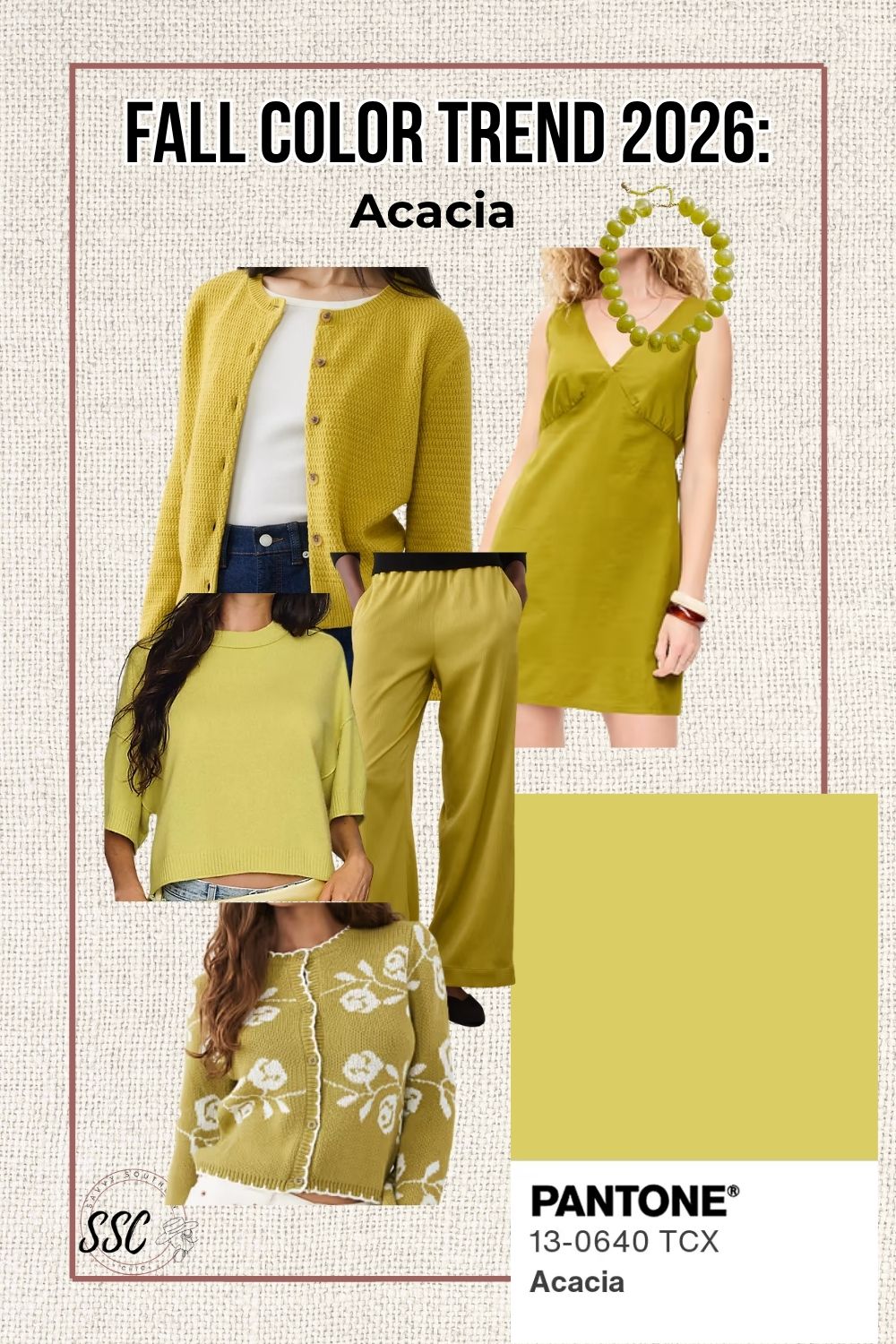 trending fall color acacia