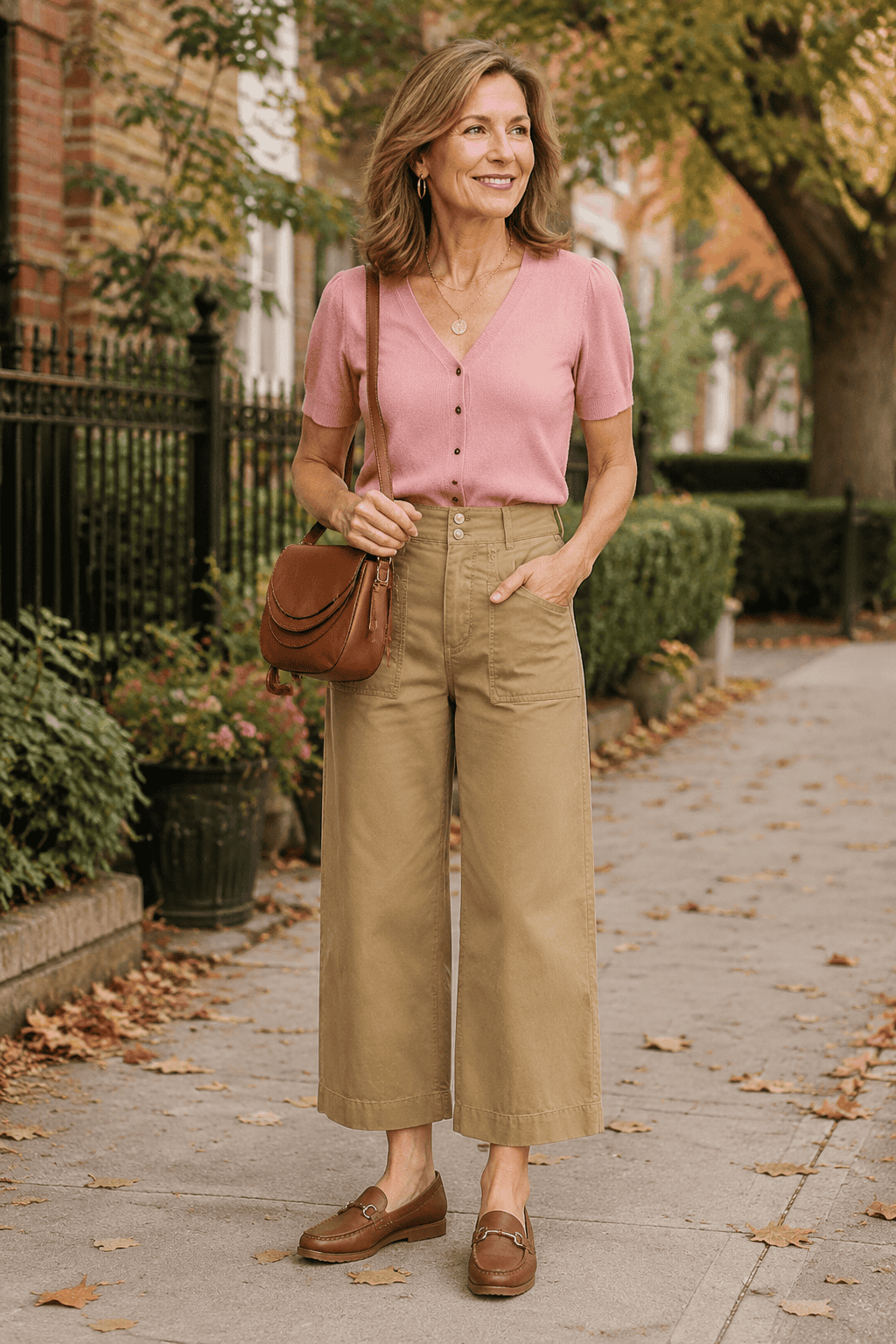wide leg jeans fall outfit