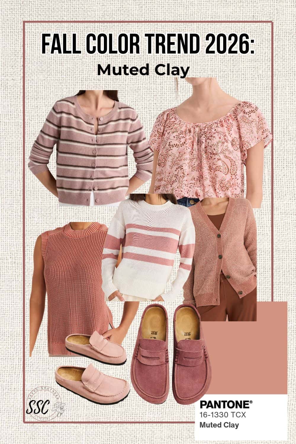 trending fall colors 2026 muted clay