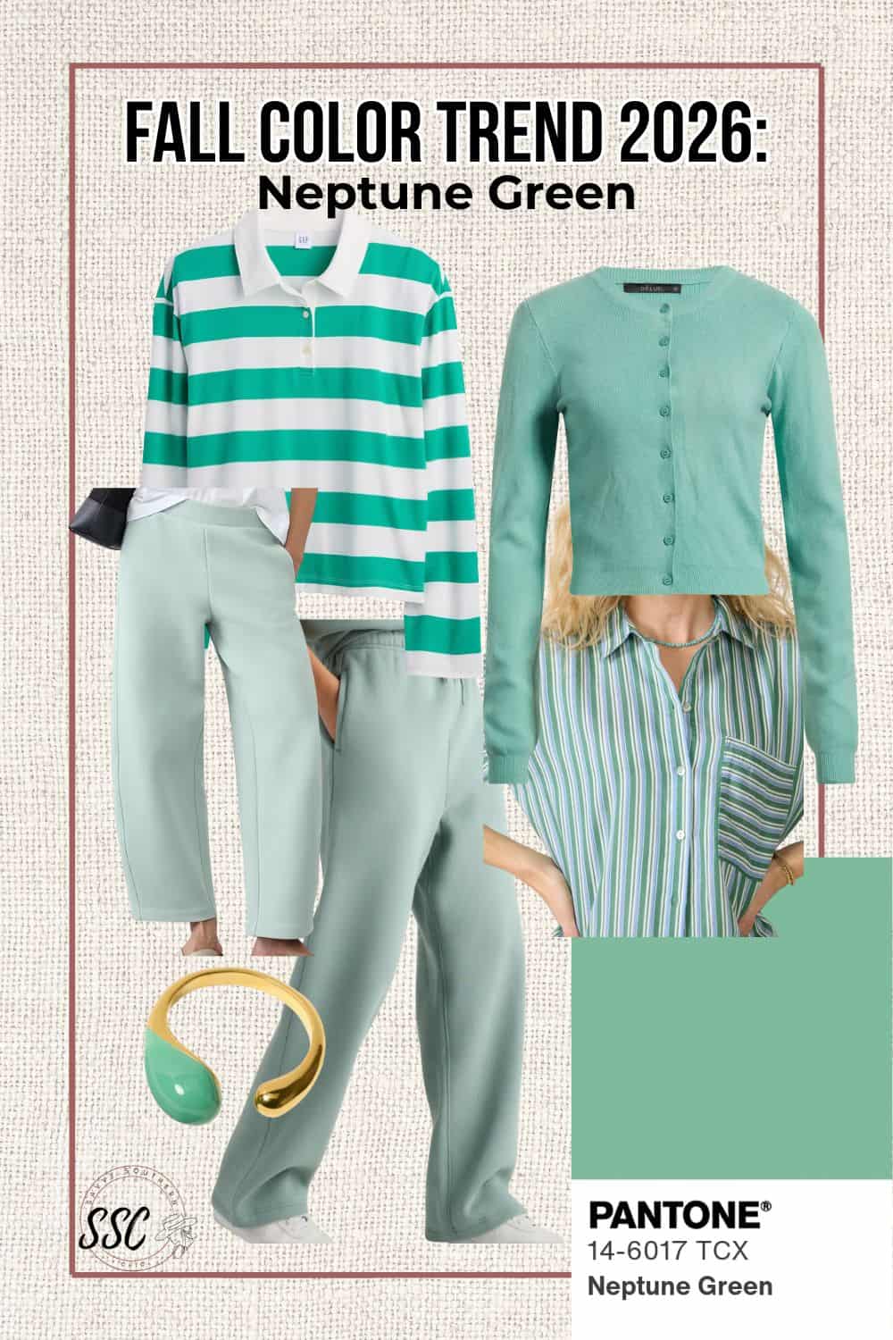 trending fall colors 2026 neptune green