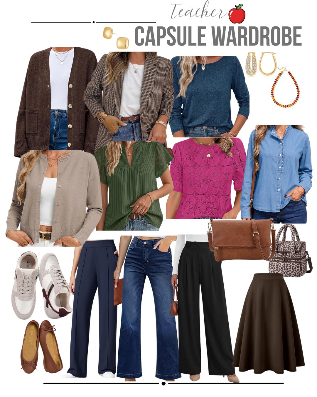 teaacher capsule wardrobe for women over 40