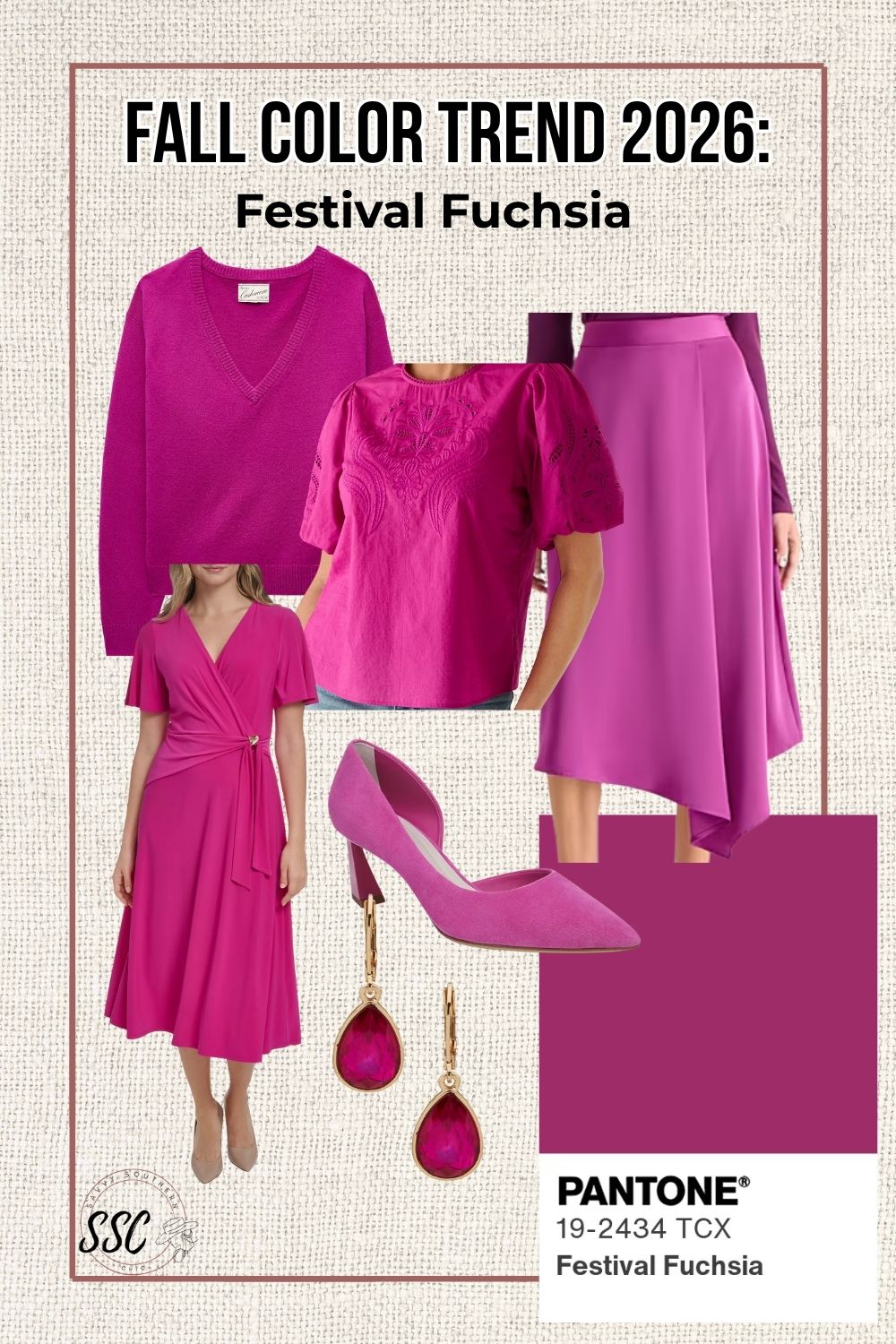 trending fall color 2026 festival fuchsia