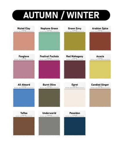Pantonte fall 2026 trending colors