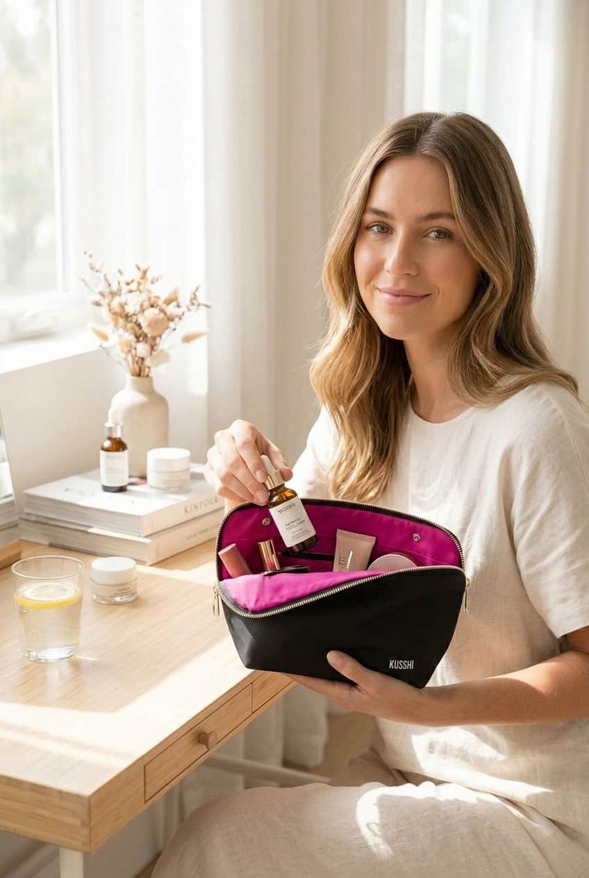washable makeup bag