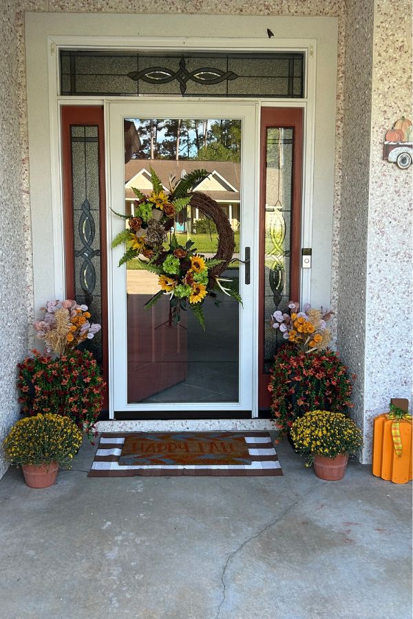 fall front porch decor